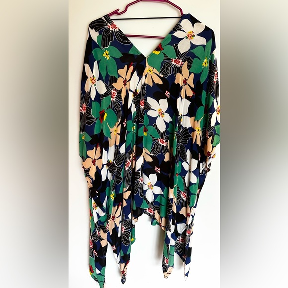 Ingear Resort kimono style cover up multi color floral print - Picture 5 of 7